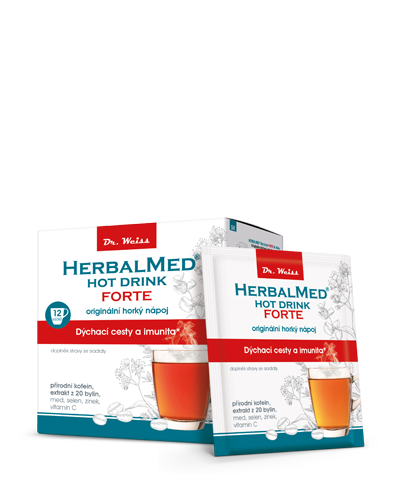 HERBALMED Hot drink Forte Dr. Weiss - horký nápoj pro dýchací cesty a imunitu