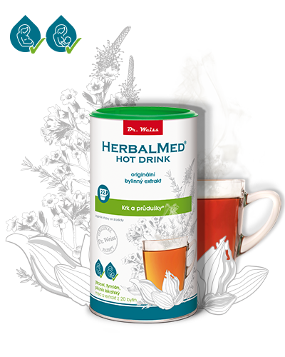 HERBALMED Hot drink Forte Dr. Weiss - horký nápoj pro krk a průdušky*