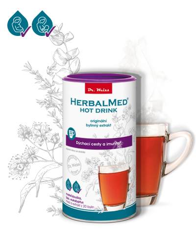 HERBALMED Hot drink Dr. Weiss - horký nápoj pro dýchací cesty a imunitu